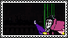 An animated stamp depicting a scene form the battle against Spamton Neo from Deltarune Chapter 2, in which he picks up a phone that drops down from the ceiling, and says: 'WHAT!?' 'HELLO? BASED DEPARTMENT?'. He points the phone to the left and says: '... IT'S FOR YOU' 